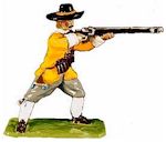  Royalist regiment. This muskateer wears the yellow coat of John Talbot's regiment. 